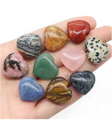 Natural Crystal Rough Natural Crystal Rough 2PCS Natural Rose Quartz Crystal Love Heart Home Decoration ChakraReiki Gemstone Agate Specimen Pecimen Gift Exorcise Evil Spirits Money Drawing (Color : L 20X20X8mm Zebra Stone - Buy Online on SooperMarket.com