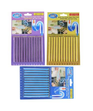 48 bar Sticks Drain Cleaner and Deodorizer power clean dirt from sink drains and remove odors to help prevent clogging of toilets and drains