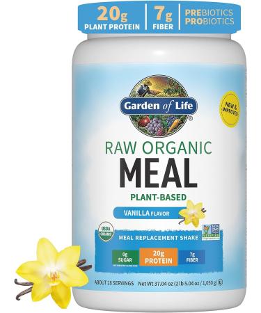 Garden of Life RAW Organic Meal Shake & Meal Replacement Vanilla 34.2 oz (969 g)