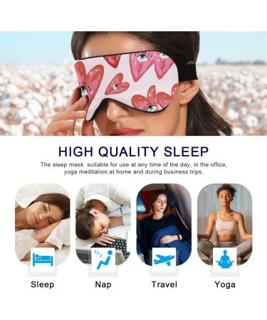 Adjustable Light Blocking Eye Mask for Deep Sleep | Breathable & Comfortable | Ideal for Travel, Yoga, Meditation | Men & Women - Buy Online on SooperMarket.com