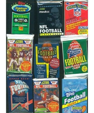 Vintage Football Cards Lot - 60 Unopened Packs from 80s/90s - Buy Online on SooperMarket.com