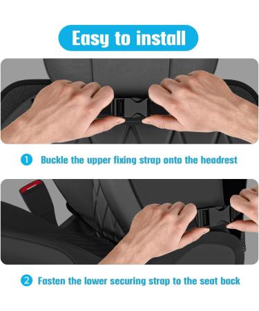 Kimsky 2er Autositz Organizer | Waterproof Backseat Protection for Kids | Children's Toy Storage & Tablet Holder - Black (2PCs) - Buy Online on SooperMarket.com