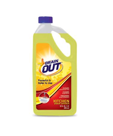 Drain OUT Kitchen Drain Opener & Cleaner - 16 oz Citrus Grease Remover for Food Blockages - Fast & Effective International Shipping - Buy Online on SooperMarket.com