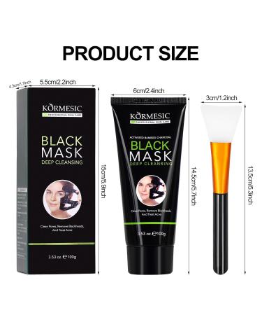 Blackhead Remover Mask - Charcoal Peel Off Face Mask for Pore Cleansing & Skin Care 100g | Unisex Blackhead Treatment - Buy Online on SooperMarket.com