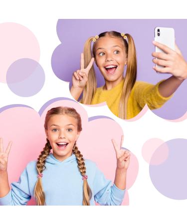 Lusofie 12 Pcs Ball Hair Ties - Acrylic Blingbling Ponytail Holders for Girls and Kids - Buy Online on SooperMarket.com