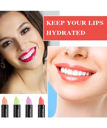 Fusang 8 Pack Crystal Color Changing Lipstick Set - Long Lasting & Waterproof Lip Tint Balm with Temperature Color Change - Moisturizing Magic Lip Gloss Stain - Buy Online on SooperMarket.com