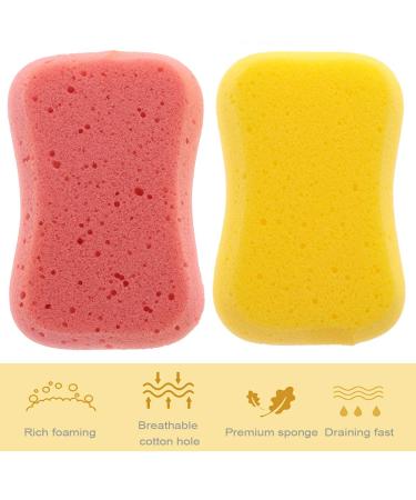 4pcs Exfoliating Mesh Bath Sponge Pouf Balls - Kid-Friendly Shower Loofahs & Back Exfoliator | Miss Body - Buy Online on SooperMarket.com