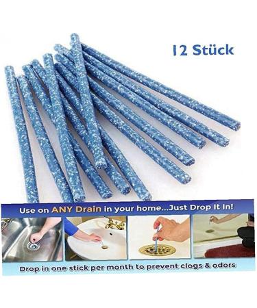 12pcs Drain Cleaner Sticks Sink Deodorizer Sink-Refreshment Odor Free to Hold Pipe Cleaning Stick Attractive Design - Buy Online on SooperMarket.com