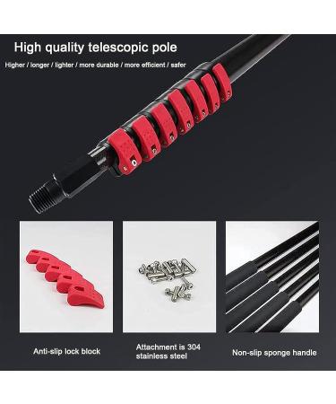 Window Cleaning Pole Photovoltaic Panel Cleaning Tool Extendable Cleaner Conservatory Roof Window Glass Wall Cleaning Water Fed Telescopic Brush Brush Head (Color : 6m/19.6ft Size : 50Cm Brush H 7m/22.9ft 30Cm Brush Head - Buy Online on SooperMarket.com