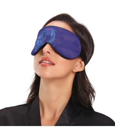 Haskirky Breathable Light Blocking Eye Mask for Deep Sleep - Adjustable Adult Men and Women Travel and Meditation Comfort - Purple - Buy Online on SooperMarket.com