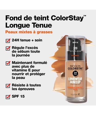 Revlon Colorstay Makeup Foundation 250 Fresh Beige - 1.01 Fl Oz - Buy Online on SooperMarket.com