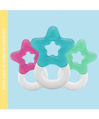 Dentistar Cooling Ring Set - BPA Free Baby Teething Toys (2 Pieces) | Cooling Tooth Aid for Infants 3 Months+ | Pink - International Shipping Available - Buy Online on SooperMarket.com