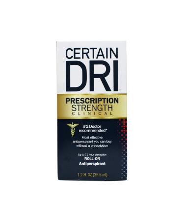 Certainty Dri Clinical Antiperspirant Roll-On 1.20 oz - Pack of 6 | Prescription Strength Formula - Buy Online on SooperMarket.com