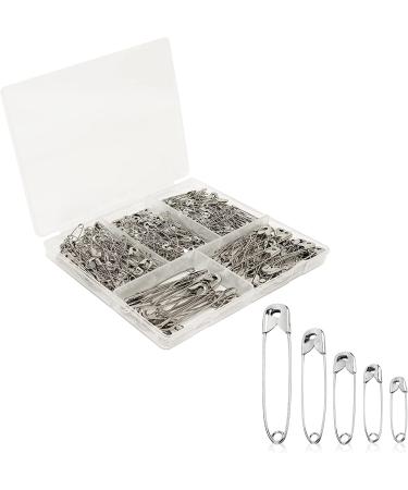 Mr. Pen- Assorted 300 Pack Small Safety Pins Bulk Large Safety Pins for Clothes 5.4 x 4.4 x 0.7 inch A. Silver