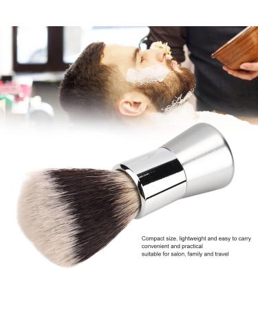 Men's Shaving Beard Brush - Handcrafted Nylon Foam Brush with Metal Handle | Effective Grooming Tool for Home & Travel - Buy Online on SooperMarket.com