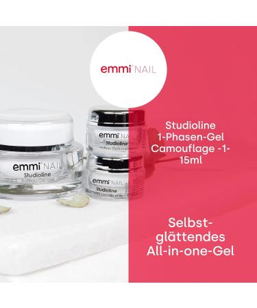 Buy Emmi Nail Studioline 1-Phase Gel Camouflage - 1 i LED UV All-in-One Gel | Primer Structure & Sealing | 15ml - Middle Viscosity Self-Smooth | International Shipping Available - Buy Online on SooperMarket.com