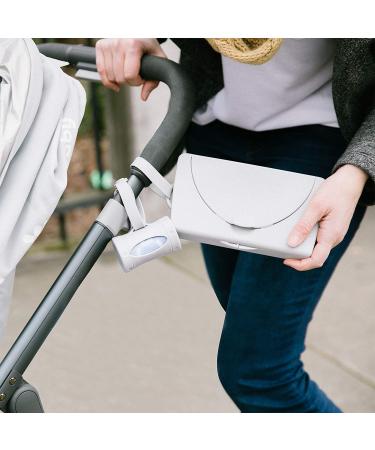 Ubbi Retractable On-the-Go Bag Dispenser - Lavender Scented Gray | Essential Baby Travel Accessory & Gift - Buy Online on SooperMarket.com