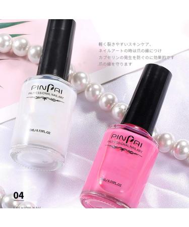 3 set of Peel Off Protective Nail Polish Manicure Liquid Tape Spill-proof Gel Tearable Nail Care Tool 15ml Pink 3 set of (pink 15m) - Buy Online on SooperMarket.com
