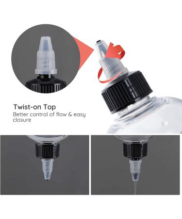 Segbeauty 16.9oz Measured Hair Dye Bottles with Twist-On Tip Cap - 2pcs 500ml Refillable Applicator Bottles for Hair Color Dyeing - Buy Online on SooperMarket.com
