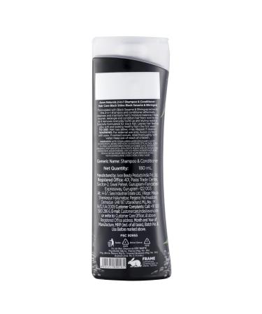 AVON Naturals Black Shine Bhringraj 2-in-1 Shampoo & Conditioner | 180 ml | Strengthen & Shine | International Shipping Available - Buy Online on SooperMarket.com
