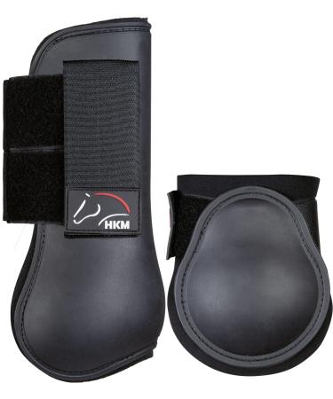HKM gaiters and fetlock boots -Classic- set of 4 (Warmblood black) B9100 Black Warmblood