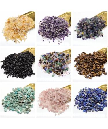 Natural Crystals and Stones Gravel Specimen Bulk Colorful Agates for Aquarium Home Decoration DIY (Color : Tiger Eye Size : 50g) 50g Tiger Eye - Buy Online on SooperMarket.com