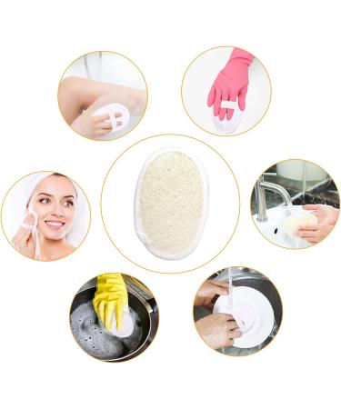 DEFUTAY 3 Pack Exfoliating Loofah Sponge Pads - Natural Luffa and Terry Cloth Scrubbers for Bath Spa and Shower | Men and Women | 3PC Set - Buy Online on SooperMarket.com