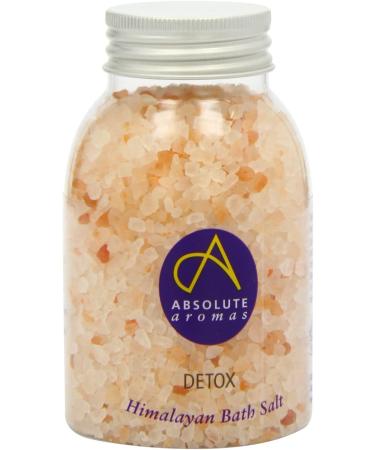 Absolute Aromas Detox Bath Salts 290g - Pink Himalayan Salt Infused with Cedarwood, Grapefruit, Geranium & Juniperberry Essential Oils - Buy Online on SooperMarket.com