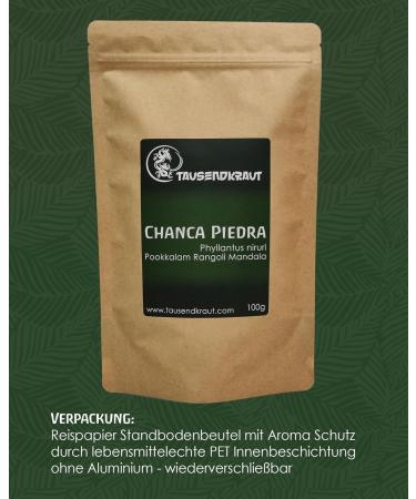 Chanca Piedra - from controlled organic cultivation in the Amazon - premium thousandwort quality - laboratory tested - 100 g - Buy Online on SooperMarket.com