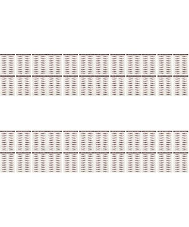 Baluue 48 Pcs Eyebrow Stickers Eyebrow Decals for Women Brow Shaper Instant Transfer Eyebrows Hair Soy Ink
