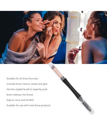 Double-Ended Eyebrow Brush - Portable Angled Spiral Brush for Beginners | International Shipping Available - Buy Online on SooperMarket.com