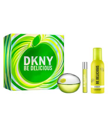 DKNY Be Delicious Eau de Parfum 3 Piece Gift Set (Perfume w/ Shower Mousse)