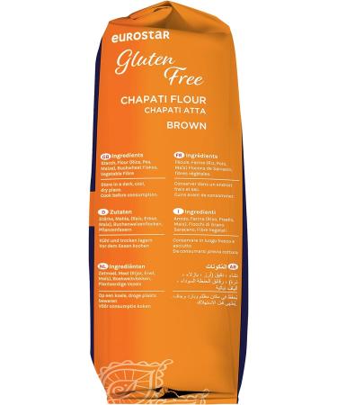 Eurostar Chapati Atta Gluten-Free Flour 1.5kg - Medium Brown (Pack of 1) - Buy Online on SooperMarket.com