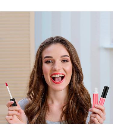 50-Pack Empty Lip Gloss Containers - Refillable Lip Balm Tubes for DIY Makeup - 10ml - Black - Buy Online on SooperMarket.com
