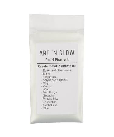 Mica Pearl Pigment Powder (Pearl White) - (.88 Ounce/25 Grams) - 10+ Colors Available