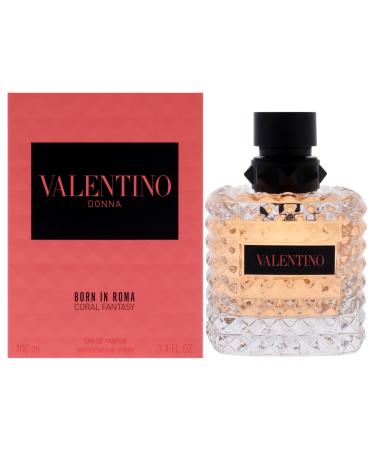 Valentino Donna Born In Roma Coral Fantasy for Women - 3.4 oz EDP Spray 3.4 Fl Oz (Pack of 1)