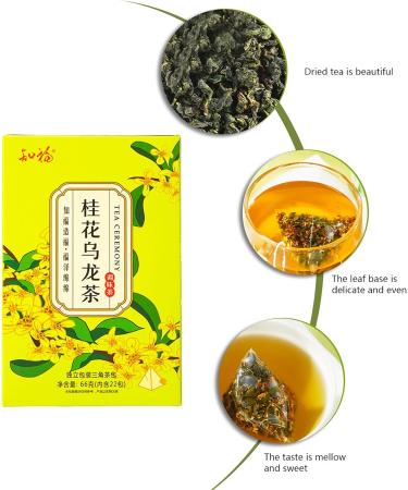 Socobeta 22 Osmanthus Oolong Tea Bags - Herbal Relaxation Tea for Leisure Tasting and Gifting | Thirst Quenching and Aromatic Blend - Buy Online on SooperMarket.com
