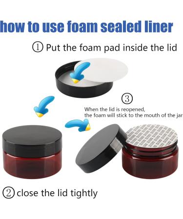 Tianzd 12-Pack 250ml Transparent Plastic Cream Containers with Black Lid & Spatulas - Ideal for Cosmetics Travel & DIY - Buy Online on SooperMarket.com