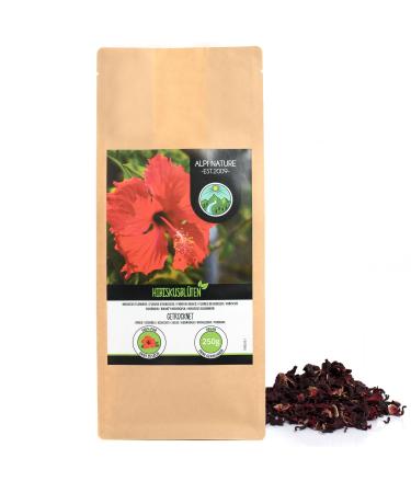 Hibiscus flower tea (250g) whole hibiscus flowers hibiscus flower tea gently dried 100% pure and natural 250 GR