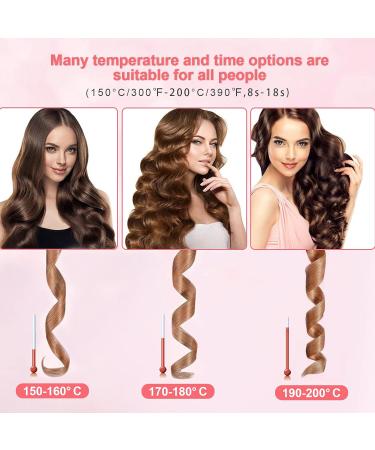 Buy Cordless Auto Hair Curler - Portable Automatic Curling Iron with LCD Display | Fast Heating & Rechargeable Hair Styling Tool - Buy Online on SooperMarket.com