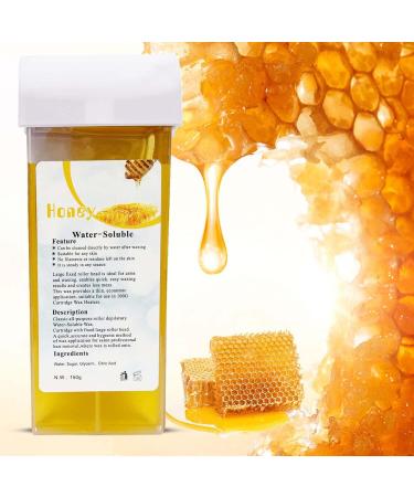 1 Honey Wax Cartridge With 50 Paper Waxing Strips Kit Sugar Cartridges Warm Paste Pack ROLL-ON Hot Wax Roller Hair Removal Depilatory 100ml Waxing Hot Rolling Soft Gentle Remover - Buy Online on SooperMarket.com