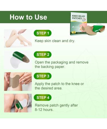 40 Counts Knee Relief Patches Natural Knee Patch Knee Heat Patches for Relief Knee Back Neck Shoulder Warming Herbal Plaster Patches 12 Hour Long Lasting Relief of Knee Joint - Buy Online on SooperMarket.com