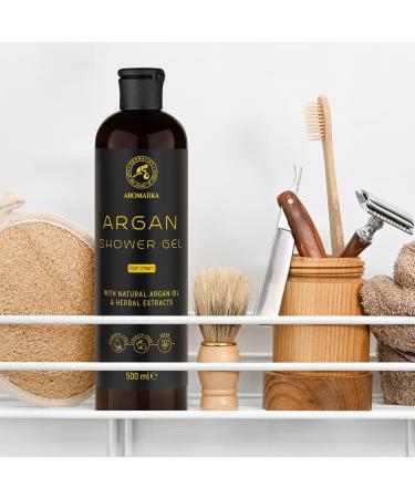 Argan Shower Gel for Men 500 ml - Shower Gel with Argan Oil and Herbal Extracts - Body Care - Cleansing and Care - Fresh Fragrance - Masculine Aroma - Body Wash for Him - Shower Gel - Buy Online on SooperMarket.com