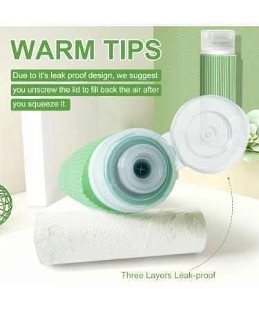Travel Bottles for Toiletries - TSA Approved 3.4 oz Leak Proof Silicone Set (4 Pack) | BPA Free Travel Essential for Shampoo Conditioner & Lotion - Buy Online on SooperMarket.com