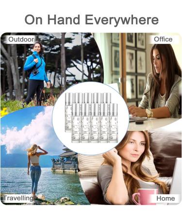 Alledomain 10Pcs 10ml Essential Oils Roller Bottles Clear Glass Roll on Bottles with Lucky Cat Pattern & Stainless Steel Roller & Silver Cap for Aromatherapy - Include Label Dropper & Opener - Buy Online on SooperMarket.com