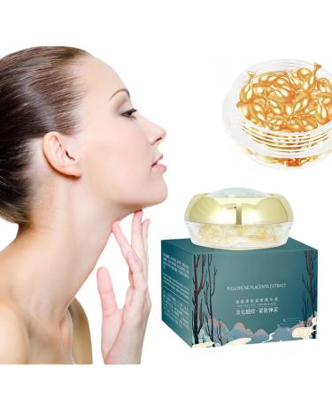 Sheep Placenta Essence Serum Fullerene Essence Sheep Placenta Capsules for Face (1pcs)