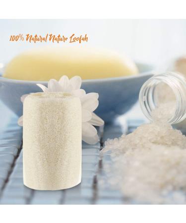 MAYMIIHOME 100% Natural Organic Loofahs 6 Pack - Exfoliating Spa Scrubber for Body Wash - Removes Dead Skin, Made with Organic Luffa - Buy Online on SooperMarket.com