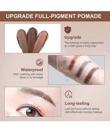 Beginner Eyebrow Stamp Stencil Kit - Simpout Brow Stamping Trio Set with 29 Brow Stencils and Waterproof E02 Soft Brown Eyebrow Kit - Buy Online on SooperMarket.com