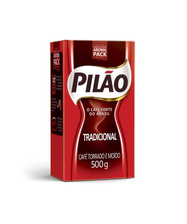 Pilao Robust - The strong coffee of Brasil Strong and Full Bodied (red) 500g