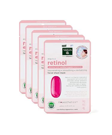Buy Earth Therapeutics Retinol Facial Sheet Mask | Moisturize & Replenish Skin - International Shipping - Buy Online on SooperMarket.com